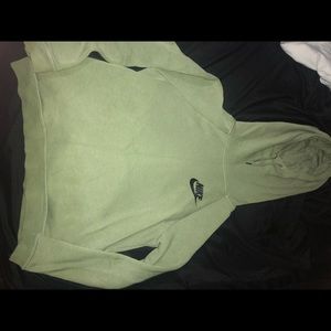 Green Nike cowl neck hoodie women’s size small